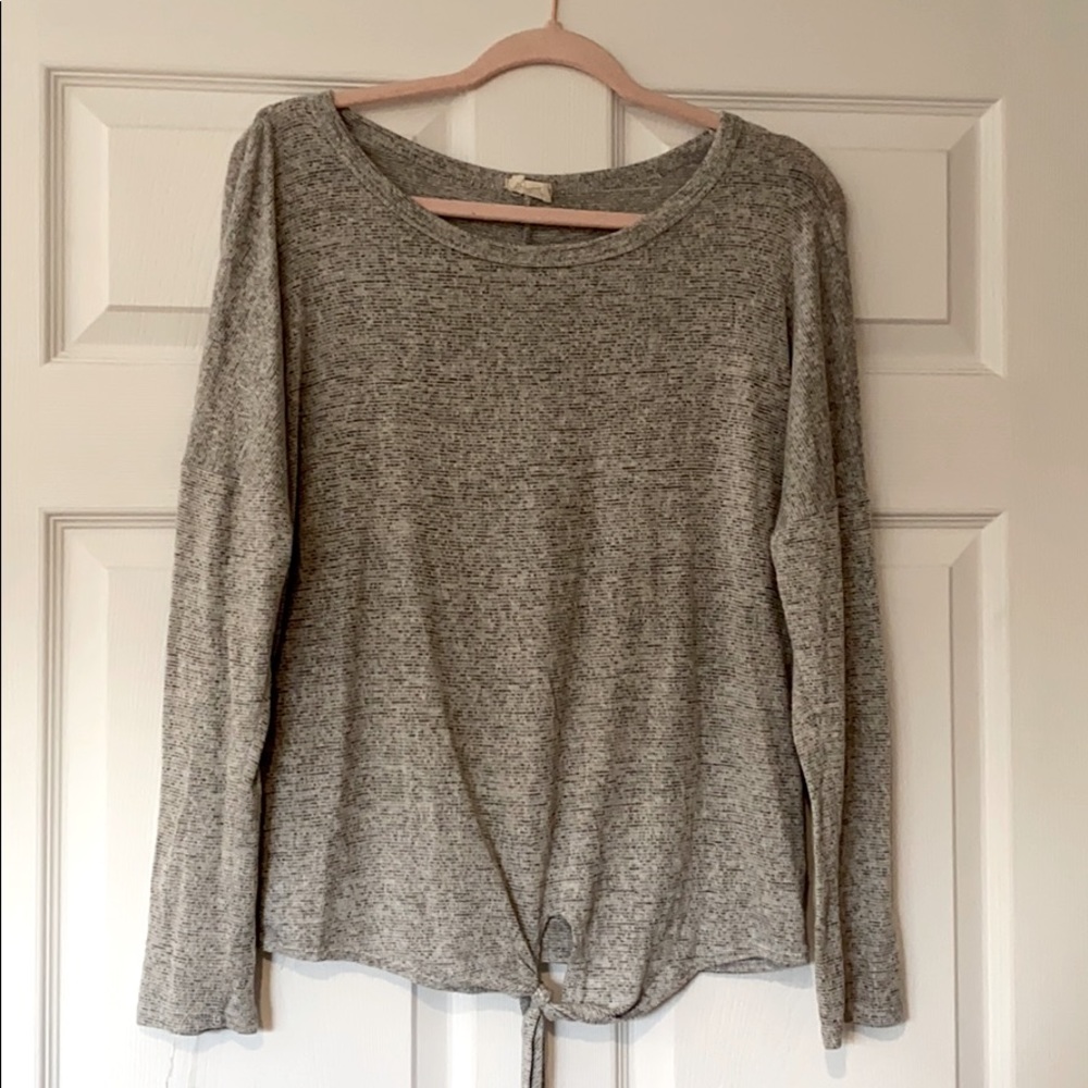 Front Tied Sweater